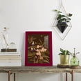 thumbnail image 5 of Asian Brocade IV - Framed Print w/glass - Cherry Red, 5 of 7