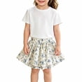 thumbnail image 4 of Girls Dresses Size 7 , Spring Dresses Girls,Floral Summer Dress With Sleeves For Girls Casual Play Outfit Toddler Kids Party Occasion Wear, 4 of 5