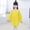 Yellow, variant on SNKSDGM Girls White T Shirts for Girls 14-16 Birthday Girl Shirt 3 Kid Art Smock Solid Color with Pocket for Children Printed Artist Painting S Smocks with Long Sleeve 1-4 Years
