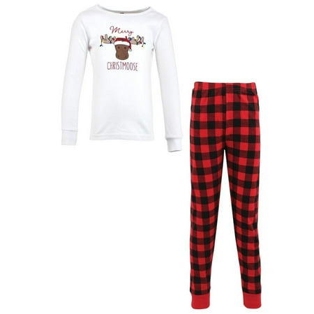 Hudson Baby Infant and Toddler Cotton Pajama Set Christmoose 8 Years