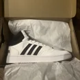 thumbnail image 2 of Adi-das Men's Hoops 3.0 Mid Classic Basketball Shoes - 11 (White / Black) GW3019, 2 of 6
