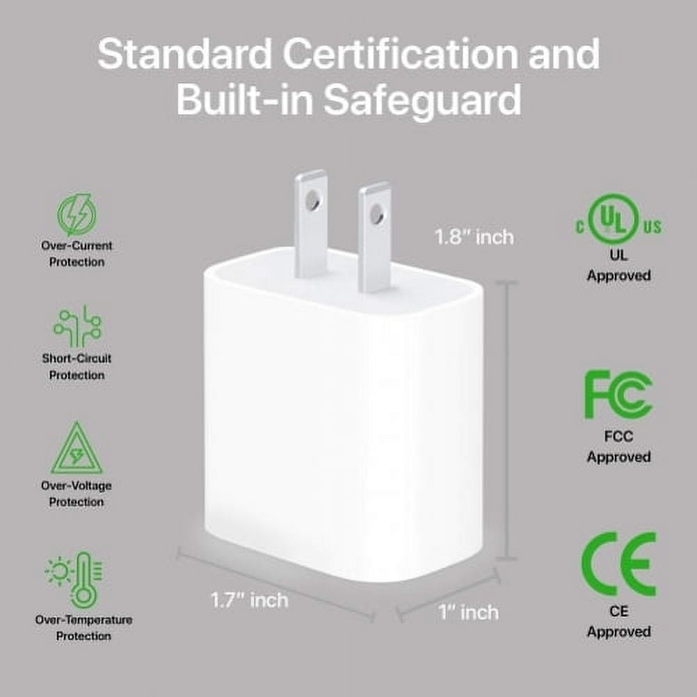 For LG V60 ThinQ Phone - PD Type-C 18W Fast Home Charger, 6ft USB-C Cable Quick Power Adapter Travel Wall AC Plug Cord Wire for LG V60 ThinQ 5G