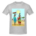 thumbnail image 4 of Bingfone African Women Men'S Loose Fit Short-Sleeve Pocket T-Shirt, 4 of 7