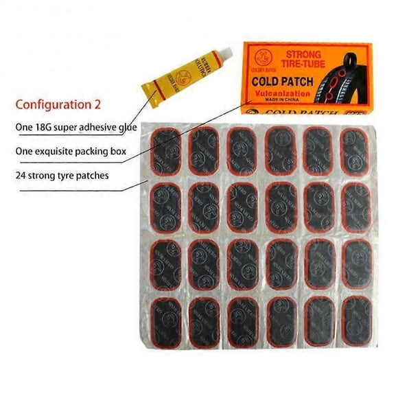 48 PCS Mountain Bicycle Quick Tire Repair Tool Portable Tire Repair Patch Send Glue