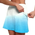 thumbnail image 4 of JBXKXYW Women Skorts Women's Pocket Pants Solid Color Mid Rise Culottes Short Skirt Leggings Casual Skirts for Women Tennis Skirts for Women With Shorts Skorts for Woman(Pink,XXXL), 4 of 6