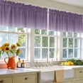 thumbnail image 4 of 2 Pack Purple Gradient Valance for Window Simple Color Gradient Abstract Art Kitchen Valance Rod Pocket Short Curtain Topper Decorative Window Treatment for Living Room Bedroom 42"x18", 4 of 8