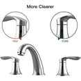 thumbnail image 5 of Bathroom Sink Faucet, 8 inch 3 Hole 2 Handle Widespread Faucet with Stainless Steel Pop Up Drain and Hose, 5 of 8