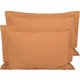 thumbnail image 1 of FLXXIE Juego de 2 fundas de almohada de microfibra King, resistentes a la decoloración, a las arrugas y al encogimiento, suaves fundas de almohada con cierre de sobre, fundas Euro Sham (bronceado, 20, 1 of 5