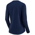 thumbnail image 3 of Women's Navy Colorado Avalanche Banner Wave Logo Long Sleeve V-Neck T-Shirt, 3 of 3