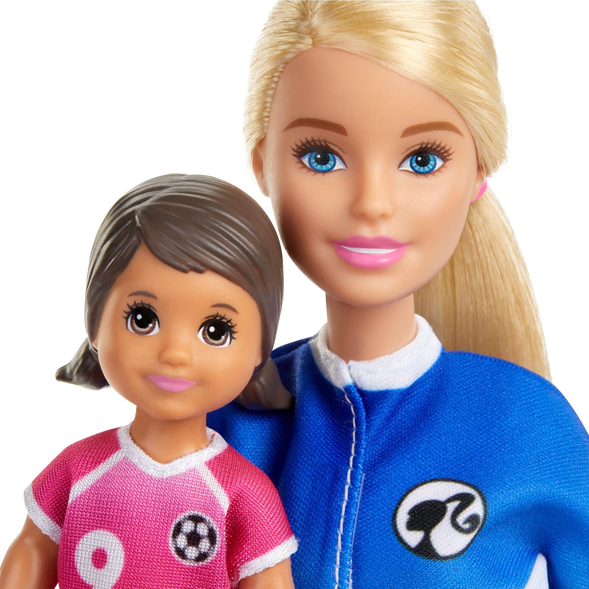 barbie soccer set