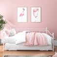 thumbnail image 2 of PAPROOS Metal Daybed with Pop Up Trundle, Twin Adjustable Metal Sofa Bed with Adjustable Trundle Steel Daybed for Bedroom Guest Room, White, 2 of 10