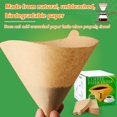 thumbnail image 4 of 400PCS Cone Small Coffee Filters #1, Pour Over Coffee Filter, 1-2 Cup Disposable Natural Unbleached Paper Filters, Compatible with Conical Shaped Pour Over and Drip Coffee Maker, 4 of 4