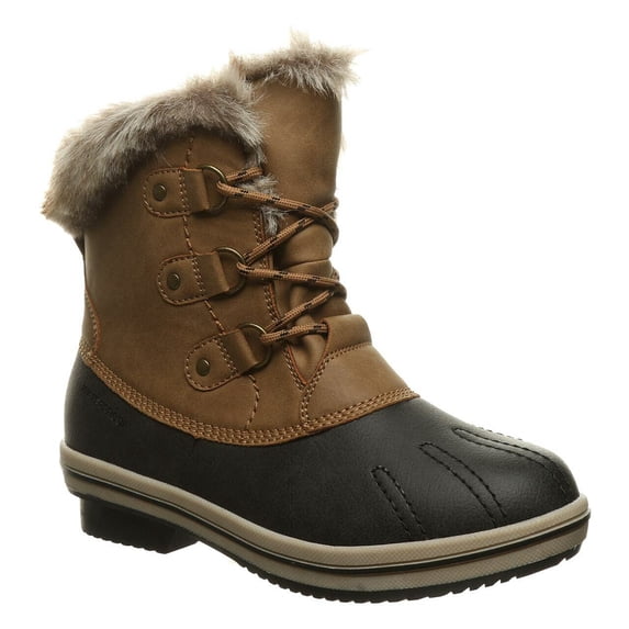 Bearpaw Women's Black/Tan Ella Boots, Size 10