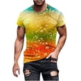 thumbnail image 2 of Fridja Gym Chemises pour Hommes Été Décontracté Surdimensionné Manches Courtes Col Rond Hauts Amusants Imprimé Bière Graphiques T-Shirts Habillés Confortables pour Sport Entraînement Physique (Orange, m) (Orange, m), 2 of 5