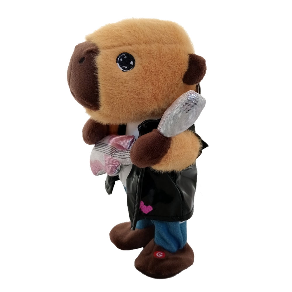 Funny Valentines Valentine's Plush Capybara Animated Stuffed Animal - Sings