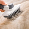 thumbnail image 4 of Self-Cleaning Slicker Brush for Cats – Pet Grooming Tool for Removing Mats,Tangles,and Loose Fur,Pink, 4 of 9
