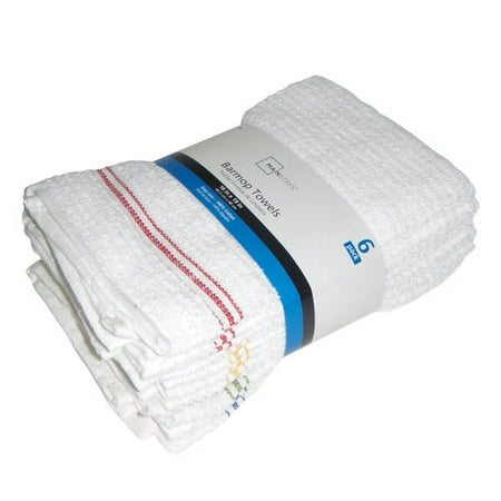 Mainstays Barmop Towels, 6pk, Stripes
