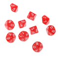 thumbnail image 4 of 20 Dados de Diez Caras D10 Muere para D & D RPG Sunnimix Rojo y Negro, 4 of 7