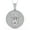 White Gold Finish, variant on Real Genuine 3.00 Cwt Moissanite Diamond Hip Hop Zodiac Astrology Birth Sign Lucky Taurus Bull Horoscope 14K Gold Finish Pendant Charm Set