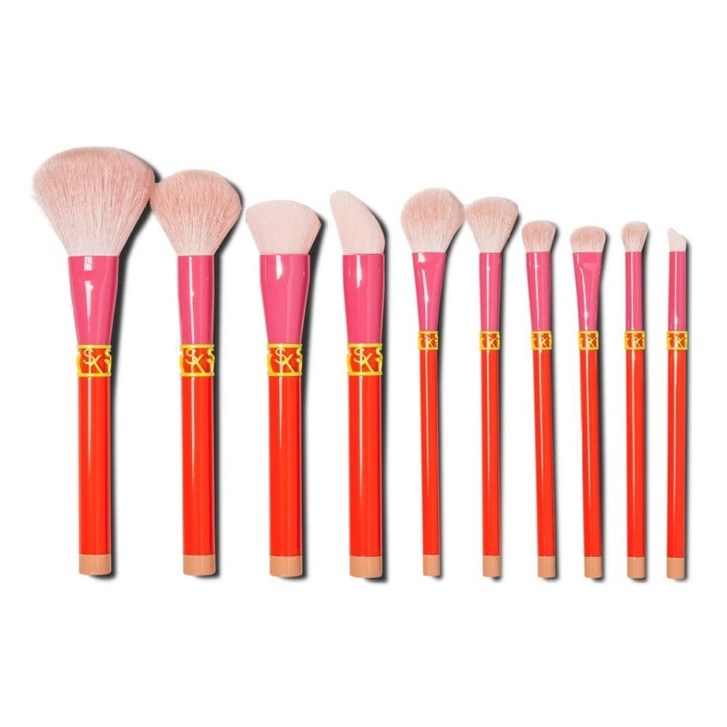 Sonia Kashuk Limited Edition 10pc Brush Set Color Shock, goat hair -  Walmart.com
