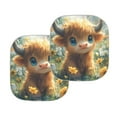 thumbnail image 5 of Jeiento Highland Cow Car Sun Shade Windshield Foldable Automotive Windshield Sunshades 2 Pcs Truck Windshield Sun Shade Cute Car Accessories Decor Universal Fit for Most Vehicles, 5 of 7