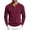 Wine, variant on StSilkitty Men's Long Sleeve Shirts Lightweight Crewneck 3 Buttons T-Shirts Loose Casual Comfy Pullover Tops