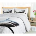 thumbnail image 5 of Ambesonne Shark Duvet Cover Sets, Wild Sea Creature Art, 2-Queen, Blue Grey White, 5 of 7