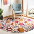 thumbnail image 2 of SAFAVIEH Radiance Keaton Geometric Diamonds Runner Rug, Cream/Rust, 2'2" x 8', 2 of 9