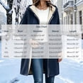 thumbnail image 4 of Inverlee Womens Sherpa Lined Hooded Coat Zip Up Long Jacket Winter Warm Outerwear Navy (S-3XL), 4 of 9