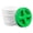White/Green, variant on ePackageSupply 3.5 Gallon Bucket with Lid - Food Grade Bucket with Airtight Gamma Seal Screw-On Lid, 90 Mil Heavy Duty HDPE Plastic, BPA Free, for Bulk Food Storage, Made in USA - White, 3 Packs