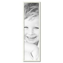 ArtToFrames 13" x 49" White Picture Frame, 13x49 inch White Wood Poster Frame (WOM-5140)