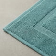 thumbnail image 4 of REGALWOVEN Cotton Banded Bath Mat Reversible Step Out Soft Plush Bath Rug Absorbent Rug for Hotel Spa Bathtub Mat Blue 16" x 24", 4 of 5