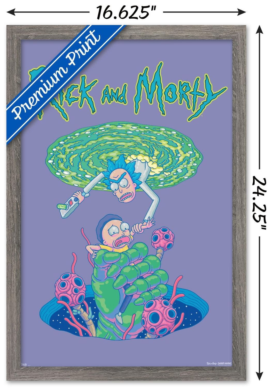 Rick And Morty - Portal Fall Wall Poster
