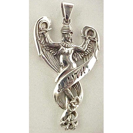 Sterling Silver `Lilith` Goddess Pendant Female Unity