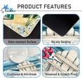 thumbnail image 4 of Summer Blue Sea Chairs Beach Decorative Kitchen Rugs Set of 2, Ocean Seagull Sailboat Kitchen Mat Coastal Non-Slip Floor Mat, Nautical Home Kitchen Decorations 17x29 and 17x47 Inch, 4 of 6