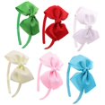 thumbnail image 3 of 6pcs Bowknot Headbands Cloth Hair Hoops Cosplay Costume Headwear for Kids Children (Random Color), 3 of 3
