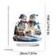 thumbnail image 3 of xihome Pack de 2 adornos navideños de Pap Noel en acrlico 2D para decoracin festiva del hogar, decoracin de mesa navideña de 20x20 cm con diseño de muñeco de nieve, 3 of 6
