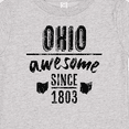 thumbnail image 4 of Inktastic Ohio Awesome Since 1803 Boys or Girls Baby T-Shirt, 4 of 5