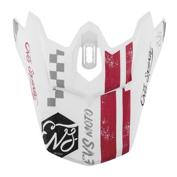 EVS T3 Fury Youth Helmet Peak Visor White