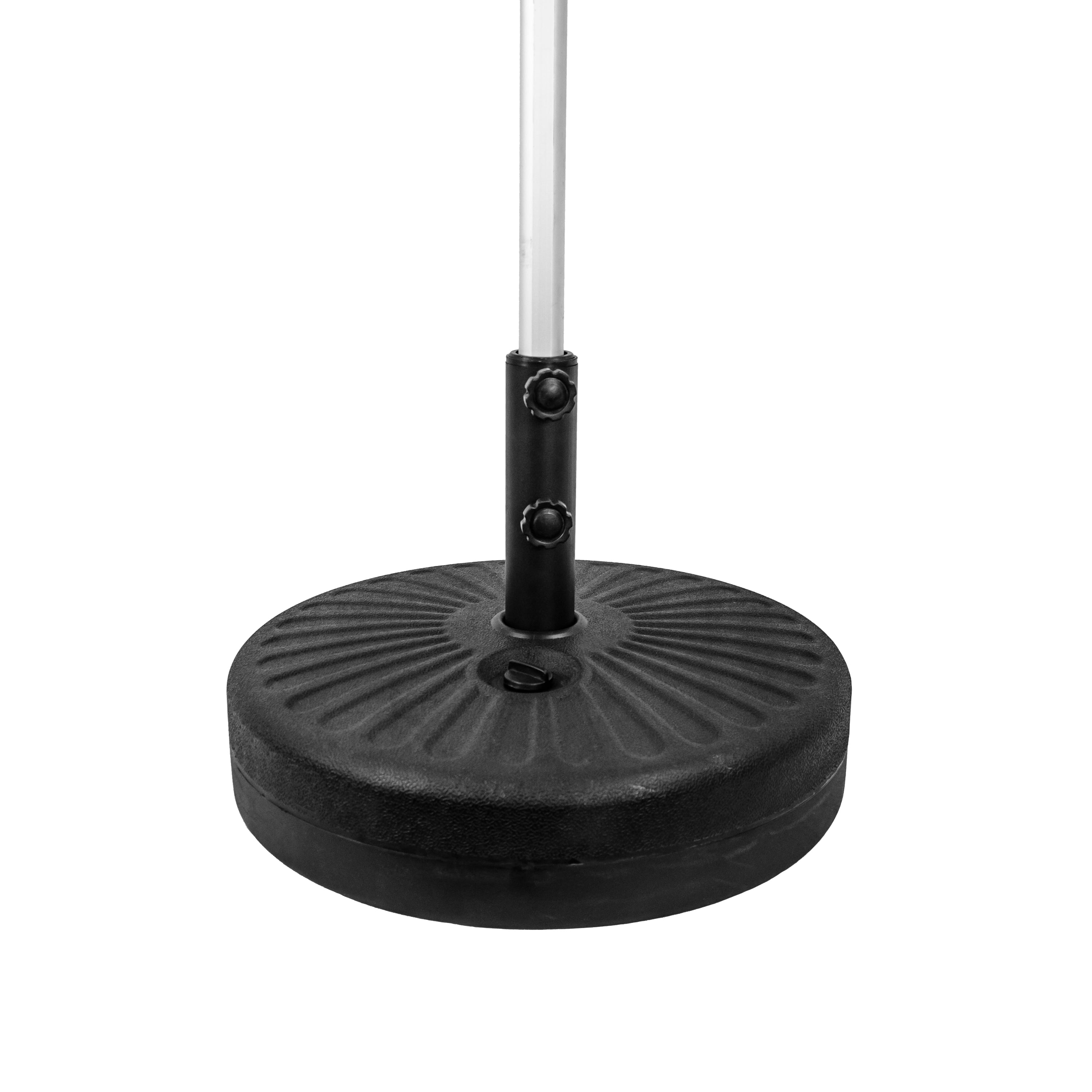 Outdoor Market Umbrella Base Stand 47 lbs Fillable Heavy Duty Patio Umbrella Base Stand with Adjustment Knob, Free Standing Sand & Water Fillable Pole Holder for Outdoor, Garden, Market, Lawn & Pool