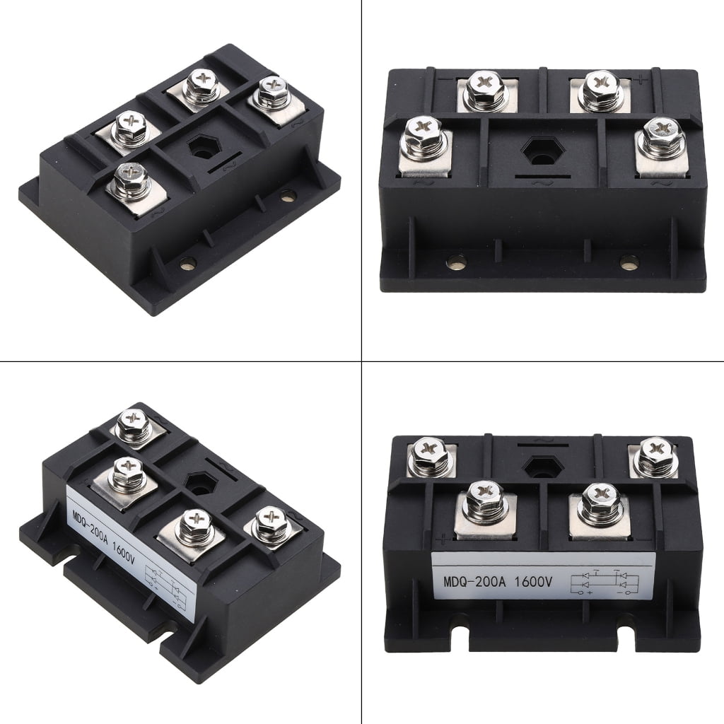 WINDLAND Single-Phase Diode Bridge Rectifier 200A 1600V Copper Base High Power AC to for