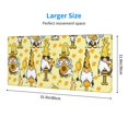 thumbnail image 2 of Rocae Garden Honeybee Gnomes for Gaming Mouse Pad, Mouse Pad Large, Office Computer Keyboard Mousepad, Keyboard and Mouse Pad with Stitched Edges,31.5 x 11.8 in, 2 of 5