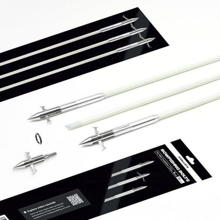 Ballista Mini Crossbows Bowfishing Arrows 15 Length 6mm Micro-Diameter (Pack of 3)