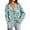 Mint Green, variant on Women's Fashion Loose Knit Long Sleeve Christmas Print V-Neck Button Cardigan for Holiday Casual Wear and Comfortable Fit,Dark Blue,M