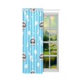 thumbnail image 2 of MKHERT Cute Raccoon Astronaut Window Curtain Living Room,Bedroom Window Drapes 52x84 inch, 2 of 3