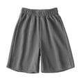 thumbnail image 2 of Mifsaly Boys Girls Bermuda Shorts Kids Knee Length Elastic Waist Sweat Shorts Comfortable Loose Casual Summer Clothes, 2 of 3