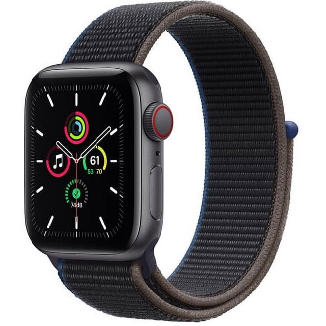 Apple Watch SE Usado (GPS + Celular, 40 Mm) - Caja de Aluminio Gris Espacial con Correa Deportiva Color Carbón