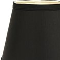 thumbnail image 3 of 12" Black with White Hardback Empire Slanted Slanted Shantung Lampshade, 3 of 5