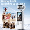 thumbnail image 4 of 4K HD 180° Rotatable Handheld Camera Mini Video & Audio Pocket Camera Ideal for Outdoor, Bike, Travel, 32GB Included, 4 of 10