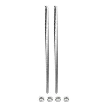 Uxcell 5Pcs M8 X 50mm Fully Threaded Rod 304 Stainless Steel Right Hand Threads